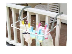 Jardimobilideco Etendoir Sèche-linge pour balcon 50x15x29 cm plastique