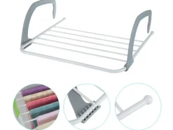 Jardimobilideco Etendoir Sèche-linge pour balcon 50x15x29 cm plastique