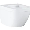 Grohe Euro Ceramic Cuvette WC suspendue compact Triple Vortex, blanc alpin (39206000)