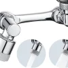MTK Extension éco aérateur d'eau orientable, bi-jets, chrome,* Accessoire De Robinet