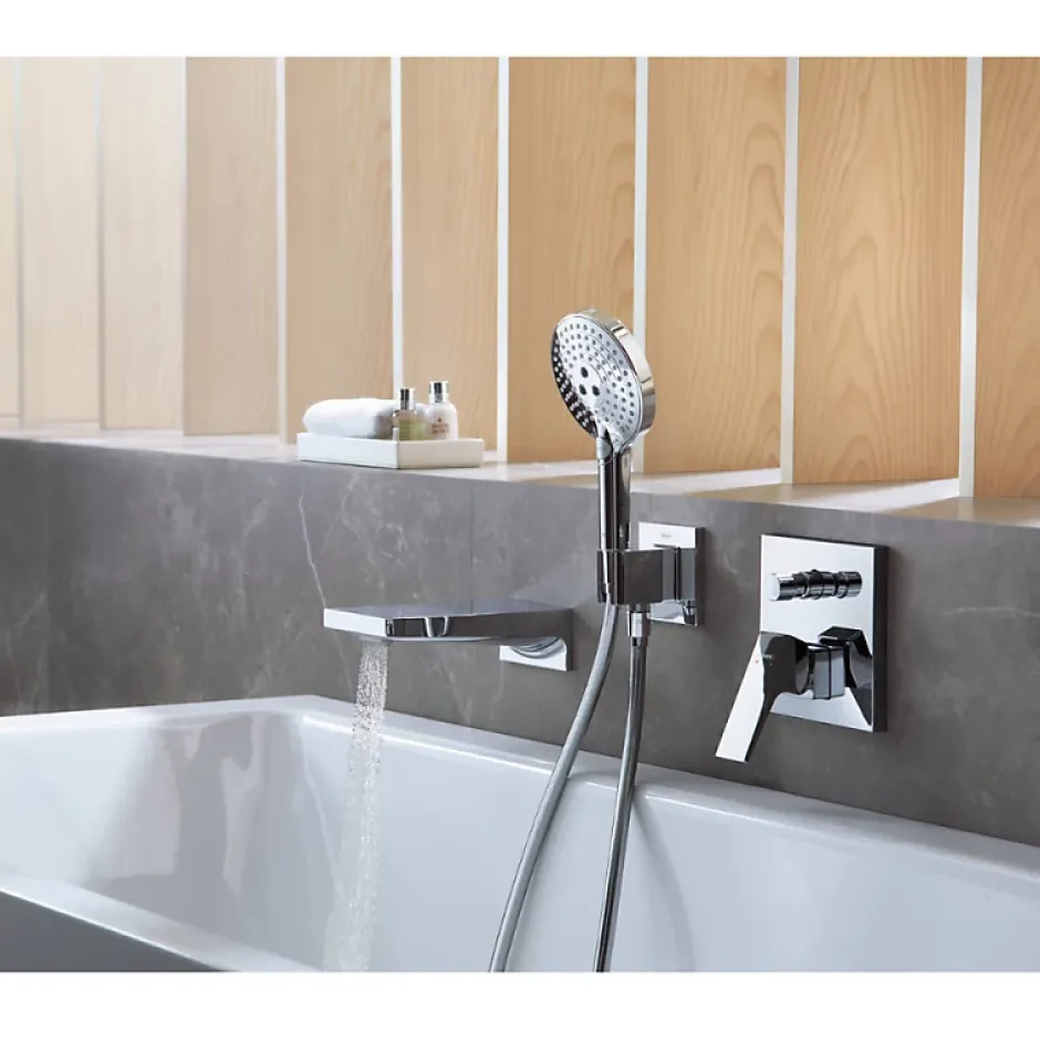 Hansgrohe Façade mitigeur bain douche encastré 2 sorties Metropol aspect doré poli* Robinet De Douche