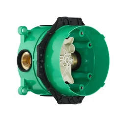 Hansgrohe Façade pour mitigeur thermostatique encastré ShowerSelect avec 2 fonctions noir mat et corps encastré iBox* Robinet De Douche