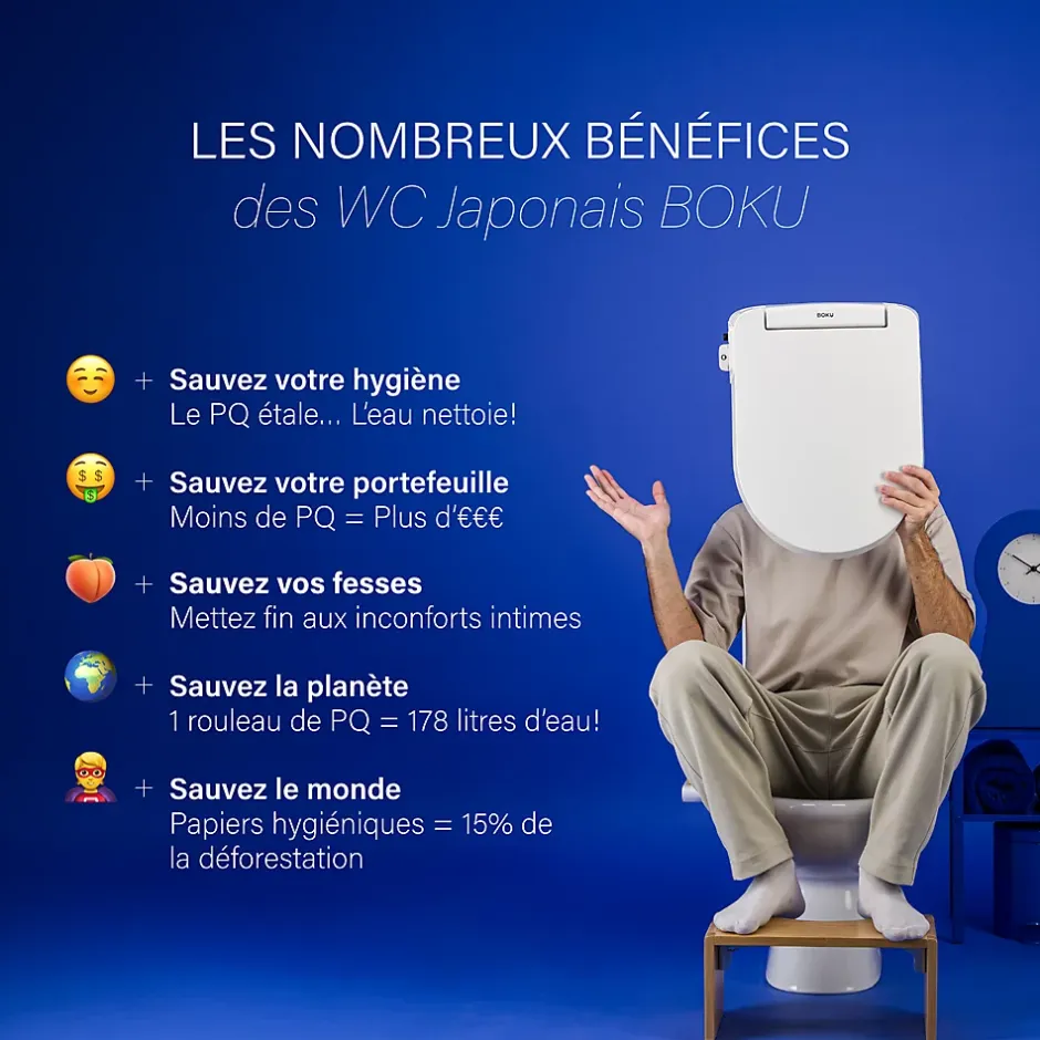 Boku Filtre Hydro™ pour Abattant WC Japonais