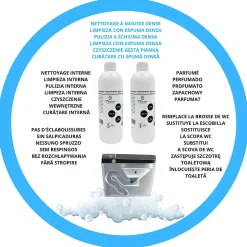 Nashi Flacon moussant 0,5 L MIWOO pour toilette, pack deux unités