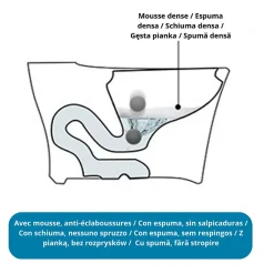 Nashi Flacon moussant 0,5 L MIWOO pour toilette, pack deux unités