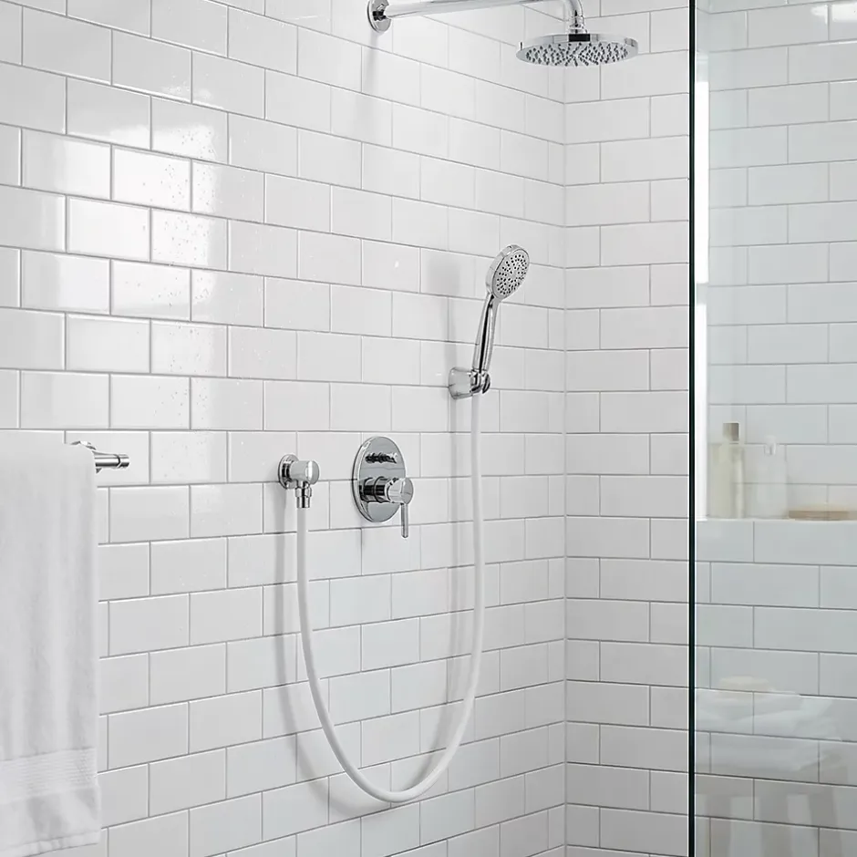 GoodHome Flexible de douche blanc PVC 1,75 m