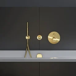 Duravit Flexible de douche 1,60M doré poli* Pommeau De Douche, Flexible Et Barre De Douche