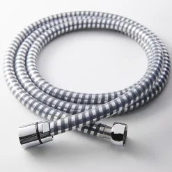 GoodHome Flexible de douche gris/argent PVC 2 m