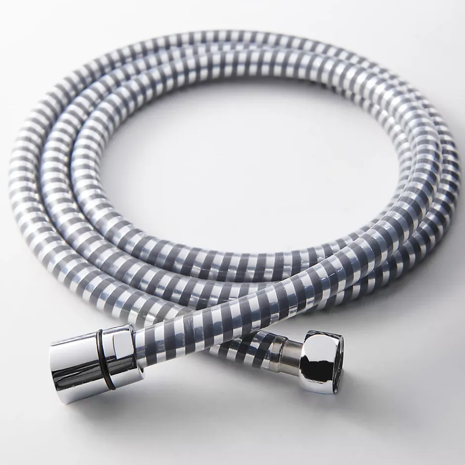 GoodHome Flexible de douche gris/argent PVC 2 m