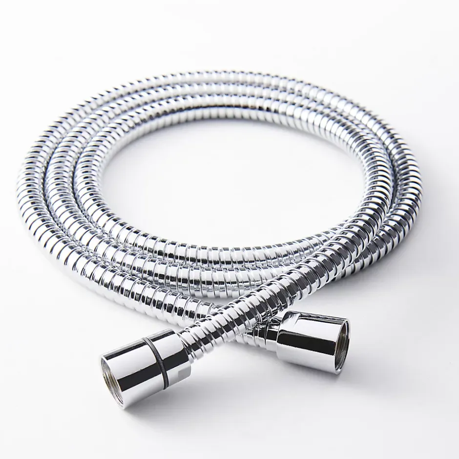 GoodHome Flexible de douche inox chromé 2 m* Pommeau De Douche, Flexible Et Barre De Douche