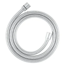 GoodHome Flexible de douche inox chromé 1,5 m* Pommeau De Douche, Flexible Et Barre De Douche