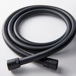 GoodHome Flexible de douche noir PVC 1,75 m* Pommeau De Douche, Flexible Et Barre De Douche