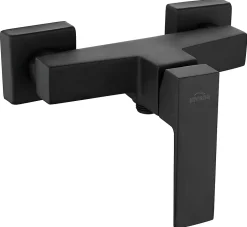 Invena Forme Rectangle Robinet Douche Salle de Bains Laiton Noir Melangeur Ceramique* Robinet De Baignoire