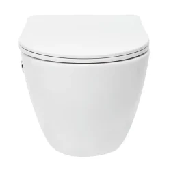 Swiss Aqua Technologies Fusion WC japonais suspendu sans bride, chasse d'eau Vortex + abattant SoftClose, blanc (SATFUS11BFC)