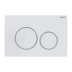 Geberit Delta20 plaque de déclenchement double touche, blanc alpin (115.127.11.1)* Wc Suspendu