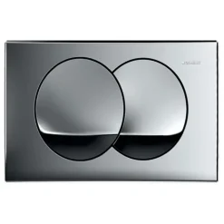 Geberit Delta20 Plaque de déclenchement double touche, Chrome brillant (115.100.21.5)