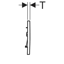 Geberit Sigma30 Plaque de déclenchement à double touche pour chasse d'eau (115.883.KM.1)