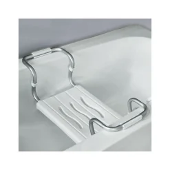 MSV Grand siège de baignoire extensible 5070cm Blanc Max 120kg