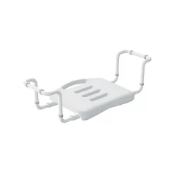 Spirella Grand siège télescopique de baignoire inoxydable Blanc