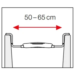 Spirella Grand siège télescopique de baignoire inoxydable Blanc