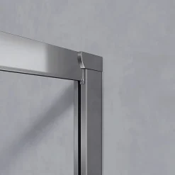 Grand Verre Cabine de douche d'angle 90x90 hauteur 185cm avec deux portes coulissantes profilés chromés* Cabine De Douche