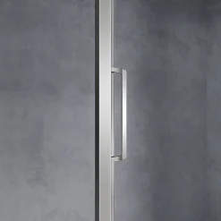 Grand Verre Cabine de douche d'angle 90x90 hauteur 185cm avec deux portes coulissantes profilés chromés* Cabine De Douche
