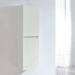 Stano Grande armoire de rangement LINEA hauteur 120 cm melamine blanc