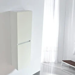Stano Grande armoire de rangement LINEA hauteur 120 cm melamine blanc