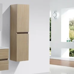 Stano Grande armoire de rangement SIENA hauteur 150 cm chêne clair* Colonne De Salle De Bains