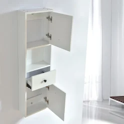 Stano Grande armoire de rangement ARMARIA finition melamine blanc 120 cm
