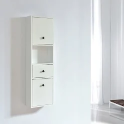 Stano Grande armoire de rangement ARMARIA finition melamine blanc 120 cm