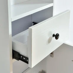 Stano Grande armoire de rangement ARMARIA finition melamine blanc 120 cm