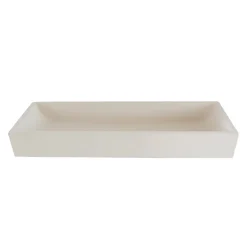 Berah Getah Grande vasque en béton beige 100 cm