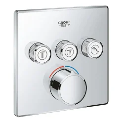 Grohe - Mitigeur encastré 3 sorties SmartControl - Façade carrée