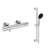 Grohe - Mitigeur thermostatique douche Grohtherm 800 + barre de douche + porte savon + douchette Tempesta