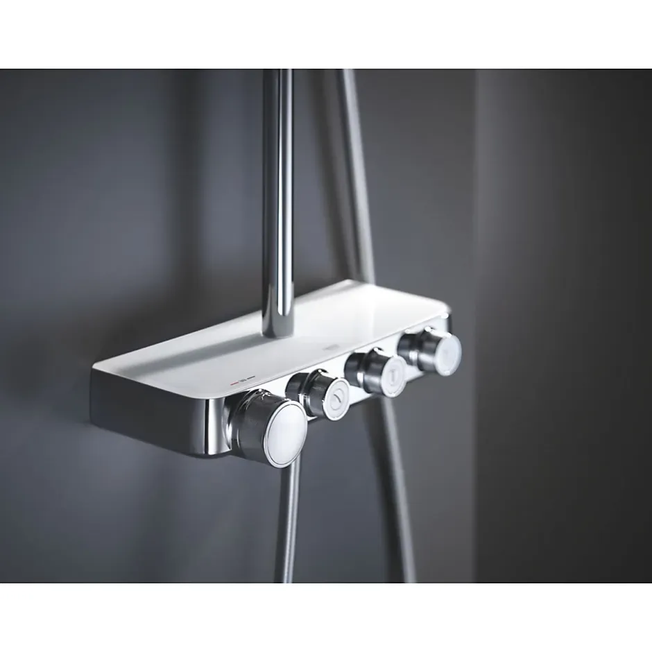 Grohe Colonne de douche XXL thermostatique Euphoria SmartControl System 310 Blanc/chromé 26507LS0* Colonne De Douche Thermostatique