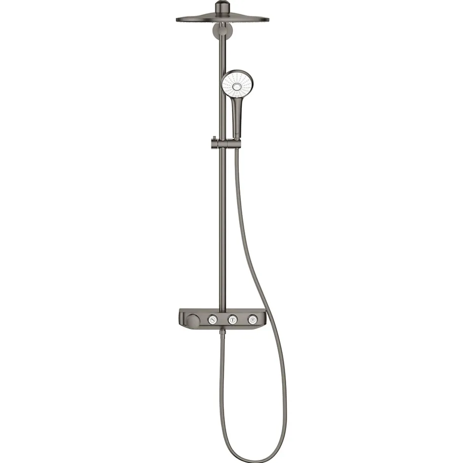 Grohe Colonne de douche XXL thermostatique Euphoria SmartControl System 310 Hard Graphite brossé 26507AL0* Colonne De Douche Thermostatique