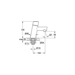 Grohe Concetto Robinet de lave-mains monofluide Taille XS (32207001)