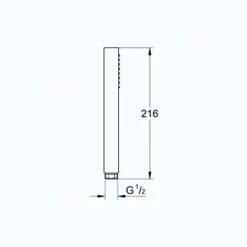 Grohe Douchette 1 jet Vitalio Joy Cube Stick chromé avec flexible 200