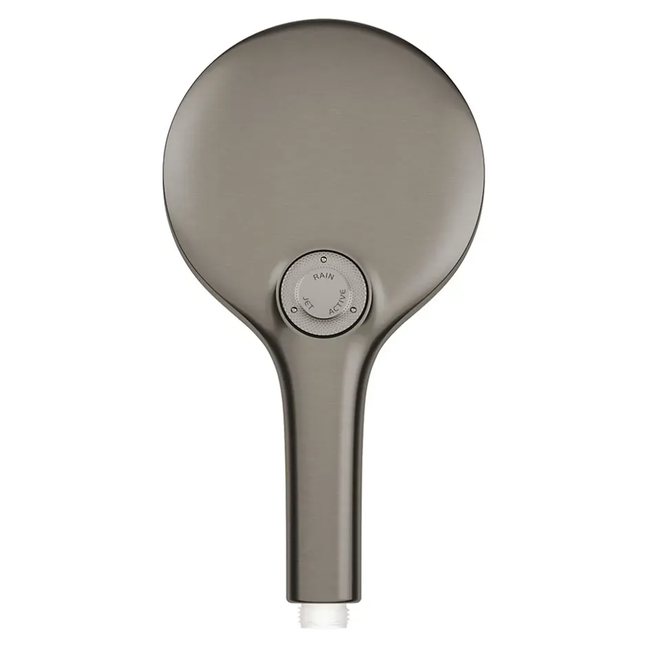 Grohe Douchette 3 jets Rainshower smartactive 130 Hard Graphite Brossé* Pommeau De Douche, Flexible Et Barre De Douche