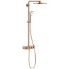 Grohe Euphoria Smartcontrol System 310 Duo, Colonne de douche avec mitigeur thermostatique, Warm Sunset brossé (26507DL0)