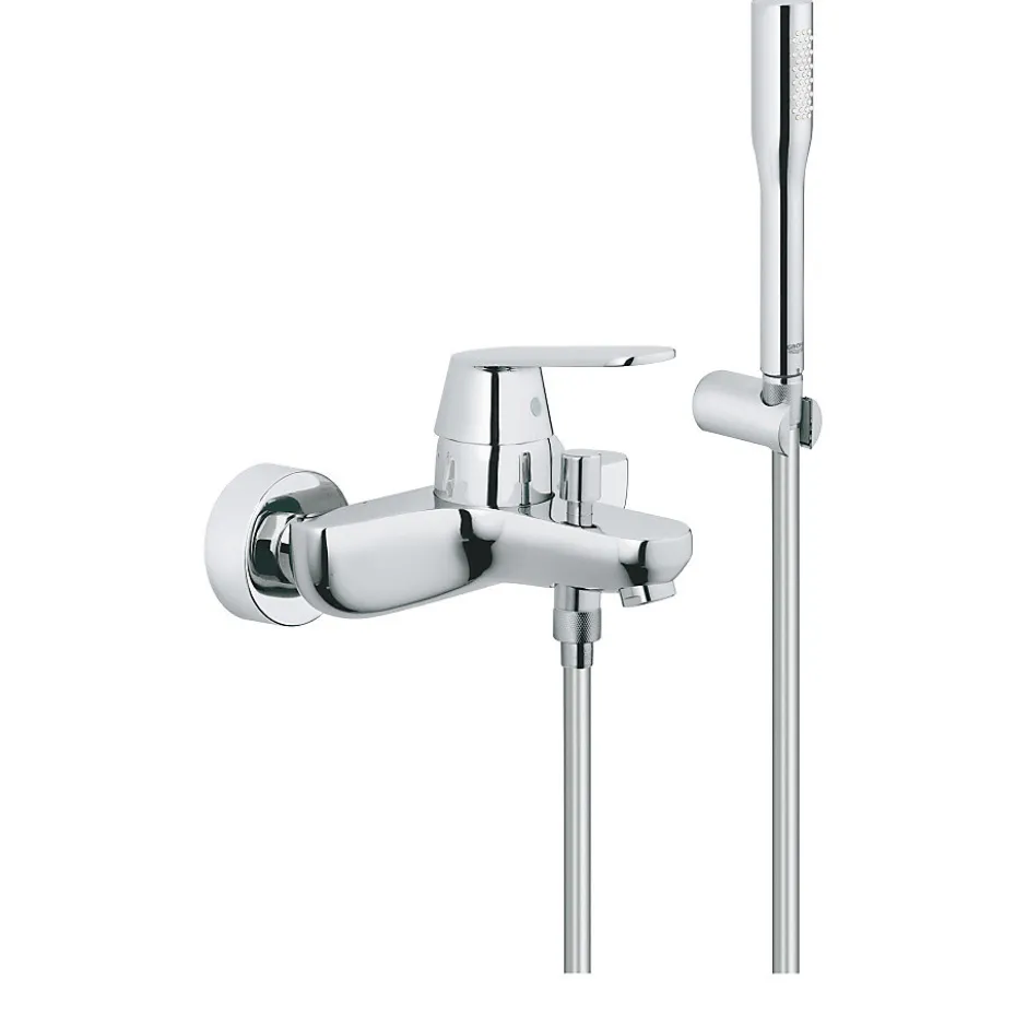 Grohe Eurosmart Cosmopolitan Mitigeur monocommande 1/2" bain/douche avec Douchette à main 1 jet, Chrome (32832000)