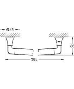 Grohe Grandera Barre d'appui pour baignoire* Barre D'Appui