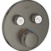 Grohe Grohtherm SmartControl Façade avec Mitigeur Thermostatique pour installation encastrée, 2 sorties (29119AL0)