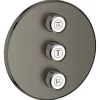 Grohe Grohtherm SmartControl Panneau de contrôle 3 sorties, Hard Graphite brossé (29122AL0)* Colonne De Douche Sans Robinetterie