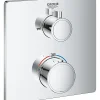 Grohe Mitigeur Thermostatique Bain/Douche (24080000)* Colonne De Douche Sans Robinetterie