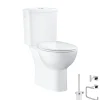 Grohe Pack WC à poser Bau Ceramic quickfix + Accessoires salle de bain Essentials Cube* Wc À Poser