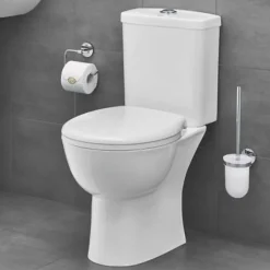 Grohe Pack WC à poser Bau Ceramic quickfix + Accessoires salle de bain Essentials Cube* Wc À Poser