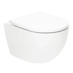 Grohe Pack WC Bâti-support autoportant Rapid SL + WC SAT Tornado sans bride + Abattant SoftClose + Plaque chrome (PROTORNADO1)