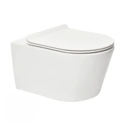 Grohe Pack WC Bâti-support Rapid SL + WC sans bride SAT Brevis + Plaque Noir mat (RapidSL082-Brevis-KF0)
